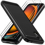 Coque silicone pour samsung galaxy xcover 7 avec 2 pices verre tremp, [protection antichoc militaire] ...