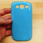 Coque silicone samsung i9300 galaxy s3 bleu