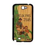 Coque silicone samsung note 2 en bois j'peux pas j'suis tonton jpeux comique housse etui 4g bebe humour ...