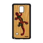 Coque silicone pour samsung note 4 en bois salamandre telephone case 4g a samsung galaxy note 4