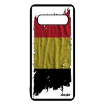 Coque silicone pour samsung s10 drapeau belgique belge telephone foot jo samsung galaxy s10