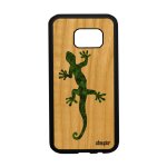 Coque silicone samsung s7 en bois salamandre dessin fantaisie antichoc de samsung galaxy s7