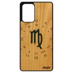 Coque silicone signe vierge samsung a72 bois bleu fr�ne 4g univers horloge de protection galaxie portable ...