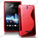 Coque silicone pour sony xperia e 3. 5 gel motif s au dos - rouge Coque silicone pour sony xperia e 3. 5 gel motif s au dos - rouge