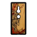 Coque silicone sony xperia xz2 bois femme telephone dessin cover marron ethnique