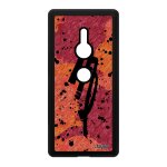Coque silicone sony xperia xz2 signe du zodiaque vierge astrologique rouge noir