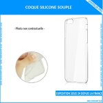 Coque en silicone souple pour lg leon c50 h340n transparente