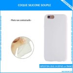 Coque en silicone souple pour samsung galaxy core 2 g355 blanche