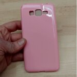 Coque en silicone souple pour samsung galaxy grand prime g530 rose