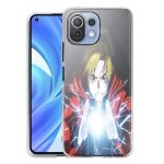 Coque silicone compatible telephone xiaomi mi 11 lite edward full metal alchemist