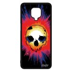 Coque en silicone tete de mort pour xiaomi redmi note 9s portable biker crane color street art squelette ...