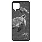 Coque silicone tortue samsung a12 mobile ven. case etui marine telephone effet design geante ocean original ...