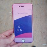 Coque silicone tpu integrale 360 avant arriere iphone 7 plus 8 plus violet rose