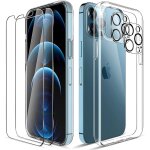 Coque silicone tpu pour iphone 13 mini (5, 4) + 2 verres trempes ecran et 2 protections camera arriere ...