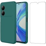Coque silicone tpu souple ultra - fine vert fonc pour zte blade a34 (6, 6 ) + 1 protgeecran en verre ...