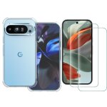 Coque silicone transparente angles renforces + 2 verres trempes pour google pixel 9 / pixel 9 pro little ... Coque silicone transparente angles renforces + 2 verres trempes pour google pixel 9 / pixel 9 pro little ...