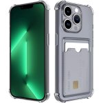 Coque silicone transparente pour iphone 13 pro max - porte - cartes, 4 coins renforcs anti - chute, ...
