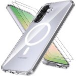 Coque silicone transparente compatible magsafe + 2 verres trempes pour samsung galaxy a57 little boutik� ...