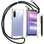 Coque silicone transparente pour sony xperia 10 v + verre trempé - tpu anti - jaunissement, bords surélevés ... Coque silicone transparente pour sony xperia 10 v + verre trempé - tpu anti - jaunissement, bords surélevés ...