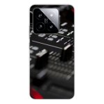 Coque en silicone - compatible xiaomi 14 - design dj mixer