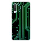 Coque en silicone - compatible xiaomi mi 9 lite - design texture circuit geek