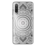 Coque en silicone - compatible xiaomi mi 9, xiaomi mi 9 pro - design mandala blanc