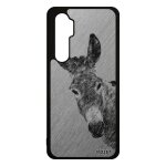 Coque silicone xiaomi mi note 10 lite ane noir bourrique gris mule animal pas cher rigide anesse telephone ...