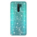 Coque en silicone - compatible xiaomi redmi 9 - design lignes etoilees