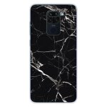 Coque en silicone - compatible xiaomi redmi note 9 - design marbre noir