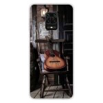 Coque en silicone - compatible xiaomi redmi note 9 pro - design guitare