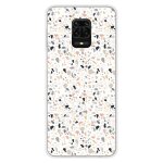 Coque en silicone - compatible xiaomi redmi note 9 pro - design terrazzo color