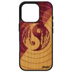 Coque silicone yin et yang pour apple iphone 16 pro en vrai bois dessin plume ying mobile bien & mal ... Coque silicone yin et yang pour apple iphone 16 pro en vrai bois dessin plume ying mobile bien & mal ...
