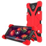 Coque smartphone 5. 3 � 6 pouces universel bumper silicone gel rouge mode support