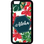 Coque pour smartphone - aloha tropical fond blanc - compatible avec apple iphone 6s plus - plastique ...