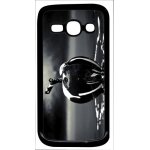 Coque pour smartphone - apple black - compatible avec samsung galaxy ace 3 - plastique - bord noir