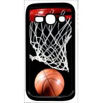 Coque pour smartphone - basket ball - compatible avec samsung galaxy ace 3 - plastique - bord noir