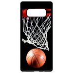 Coque pour smartphone - basket ball - compatible avec samsung galaxy note 8. 0 - plastique - bord noir ...