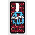 Coque pour smartphone - blason club fc olympique de marseilles - compatible avec nokia 8 sirocco - plastique ...