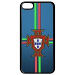 Coque pour smartphone - blason portugal bleu - compatible avec apple ipod touch 6 - plastique - bord ...