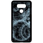 Coque pour smartphone - calcul ardoise maths - compatible avec lg g6 - plastique - bord noir