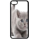 Coque pour smartphone - chaton - compatible avec apple ipod touch 6 - plastique - bord noir