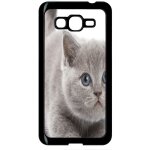 Coque pour smartphone - chaton - compatible avec samsung galaxy grand prime - plastique - bord noir Coque pour smartphone - chaton - compatible avec samsung galaxy grand prime - plastique - bord noir