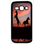 Coque pour smartphone - chevaux coucher de soleil - compatible avec samsung galaxy ace 3 - plastique ...