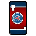 Coque pour smartphone - club psg paris saint germain bleu blanc rouge - compatible avec lg optimus l5 ...