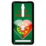 Coque pour smartphone - coeur love portugal - compatible avec asus zenfone 2 ze551ml - plastique - bord ...