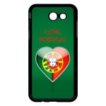 Coque pour smartphone - coeur love portugal - compatible avec samsung galaxy j3 (2017) - plastique - ...