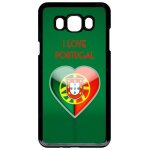 Coque pour smartphone - coeur love portugal - compatible avec samsung galaxy j7 (2016) - plastique - ...