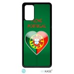 Coque pour smartphone - coeur love portugal - compatible avec samsung galaxy s20 + - plastique - bord ...
