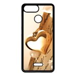 Coque pour smartphone - coeur d'or sur livre - compatible avec xiaomi redmi 6 - plastique - bord noir ...