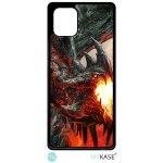 Coque pour smartphone - dragon - compatible avec samsung galaxy note 10 lite - plastique - bord noir